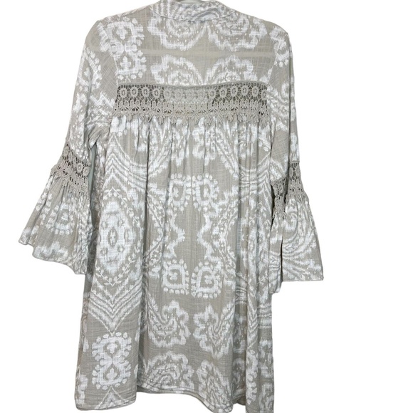 NWT Kaktus Bohemian Style Duster made in Italy Embroidered Trim SZ XXL - Picture 2 of 6